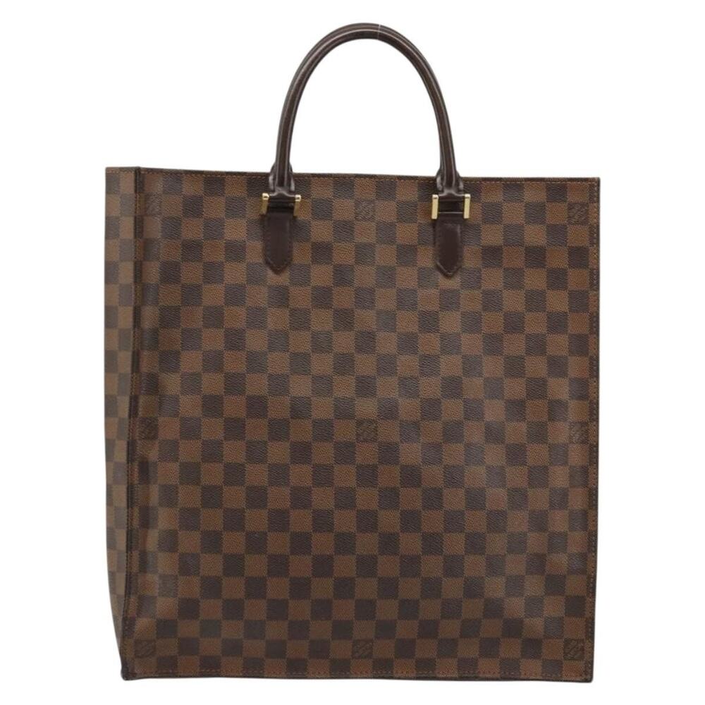 Louis Vuitton Damier Ebene Sac Plat Handbag Brown